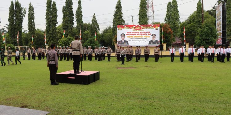 Polres Bengkulu Utara Gelar Pasukan Operasi Keselamatan Lalu Lintas 2024