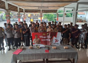 Minggu Kasih, Kapolres Tabanan di Wantilan Desa Adat Meliling