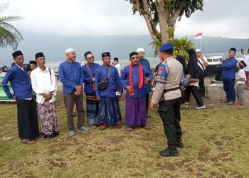 Personil Polairud Polres Tabanan Sambang dan Patroli Perairan Seputaran DTW Bedugul