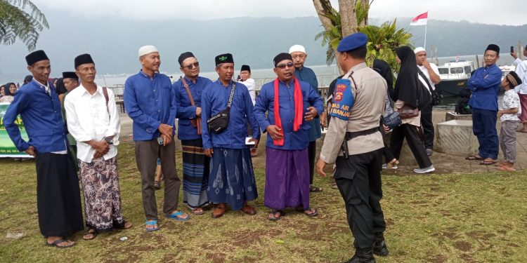 Personil Polairud Polres Tabanan Sambang dan Patroli Perairan Seputaran DTW Bedugul