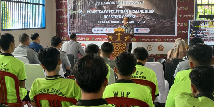 Bekali WBP Pelatihan Kemandirian Roasting Coffe, Lapas Gunung Sugih Teken Kerja Sama dengan PT. Flamboys Roaster Indonesia