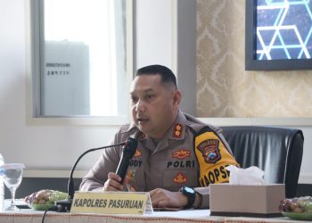 Tingkatkan Kamtibmas, Kapolres Pasuruan Berikan Pembinaan Kemampuan Kepada Kasat Kamling