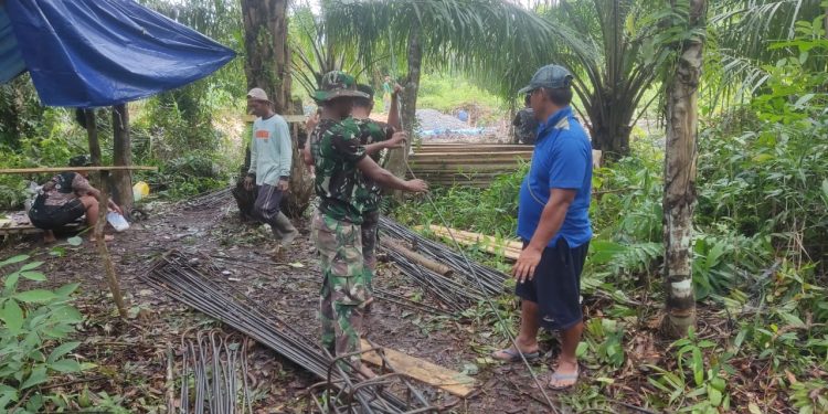 Pembangunan Jembatan di Desa Sungai Badak, Mesuji, Memasuki Tahap Perakitan Besi