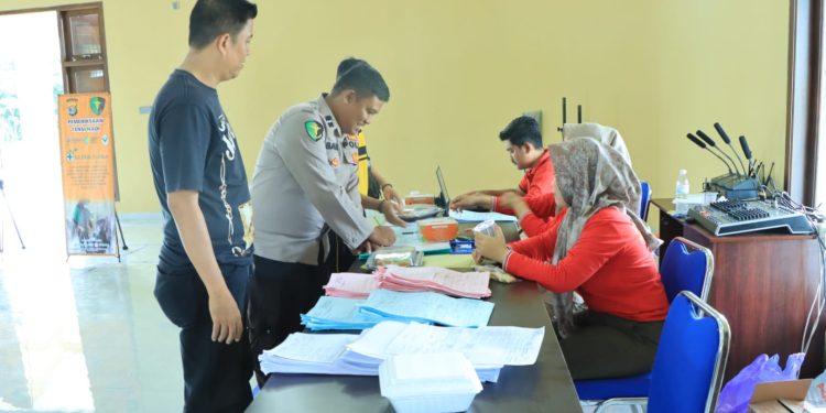 Cek kesehatan Personel, Polres Tulang Bawang Barat gelar Pemeriksaan kesehatan berkala.