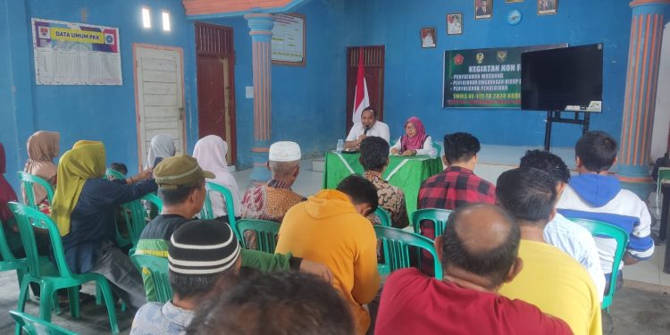 Kodim 0426/Tulang Bawang Gelar Penyuluhan Lingkungan dalam Kegiatan TMMD Ke-119