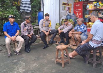 Jumat Curhat Kapolres Tabanan Blusukan ke Wilayah Rawan Kriminal