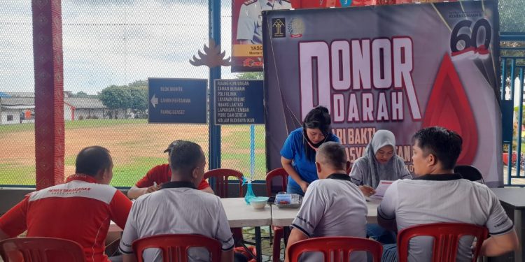 Semarak Hari Bhakti Pemasyarakatan Ke-60, Lapas Gunung Sugih Gelar Donor Darah
