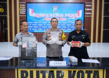 Polres Blitar Kota Ungkap Peredaran Sabu 0,5 Kg Senilai Rp 800 Juta