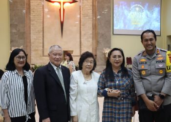 Minggu Kasih ,Kapolres Tabanan di Gereja Pastekosta ” Tetap Jaga Toleransi Antar Umat Beragama 