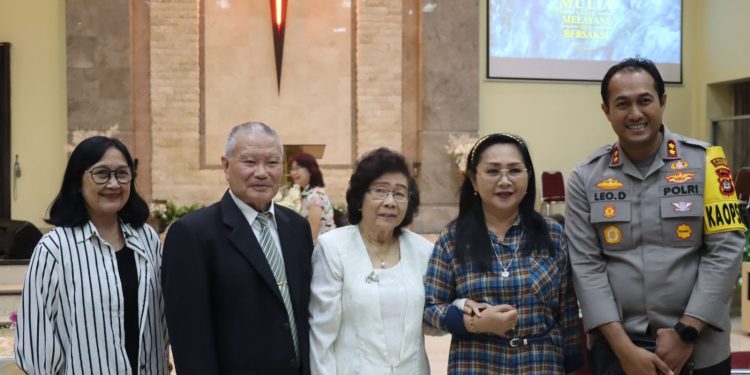 Minggu Kasih ,Kapolres Tabanan di Gereja Pastekosta ” Tetap Jaga Toleransi Antar Umat Beragama 