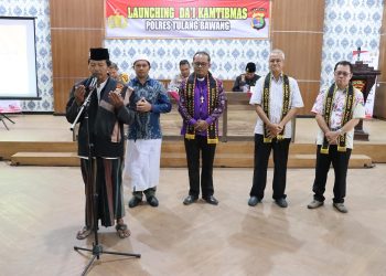 Polres Tulang Bawang Launching Da’i Kamtibmas, AKBP James Paparkan Tujuannya