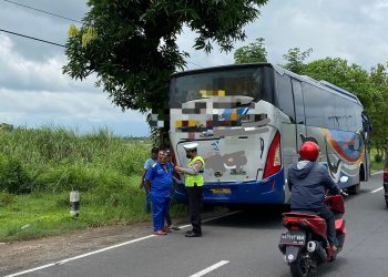 Guna Menekan Laka lantas, Kapolres Nganjuk Ajak Pengguna Jalan Patuhi Batas Kecepatan