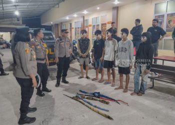 Berpose Dengan Sajam di Medsos, 2 ABH Diamankan Polisi