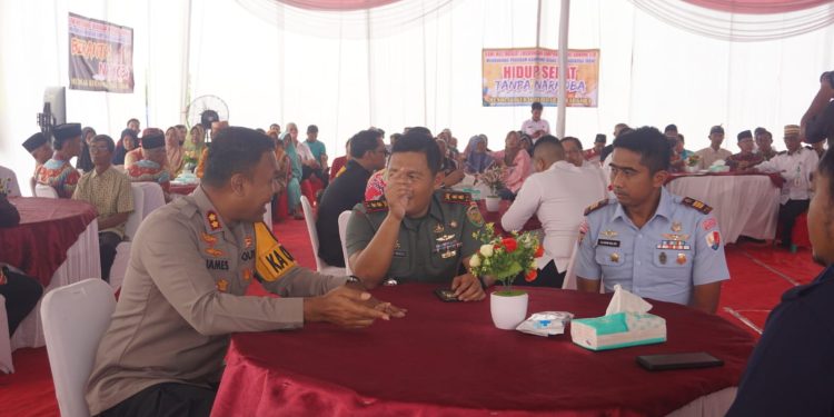 Dandim 0426 Tulang Bawang Hadiri Launching Kampung Bebas Narkoba