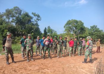 Bulan Puasa, Semangat Tak Menyurutkan Langkah Satgas TMMD Kodim 0426/Tulang Bawang