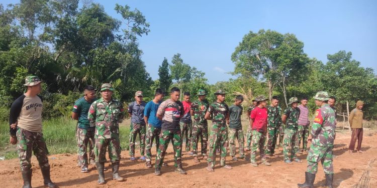 Bulan Puasa, Semangat Tak Menyurutkan Langkah Satgas TMMD Kodim 0426/Tulang Bawang