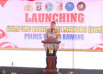Polres Tulang Bawang Launching Lima KBN Secara Serentak, AKBP James: Rasa Prihatin dan Komitmen Nyata Berantas Narkoba