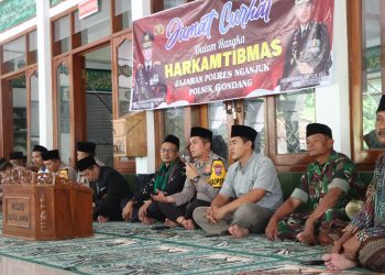 Jum’at Curhat, Kapolres Nganjuk Ajak Mewaspadai Bencana Akibat Curah Hujan Tinggi