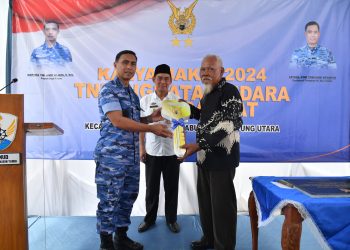 Hormati Jasa Pahlawan TNI AU, Aspotdirga Kasau Berikan Bantuan Rumah Layak Huni di Transkimau Lampung