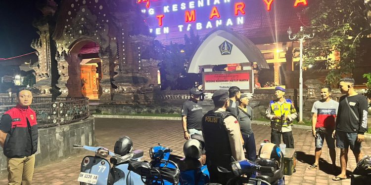 Malam Minggu, Polres Tabanan Tingkatkan Patroli Blue Light, Gabungan Tiga Pilar