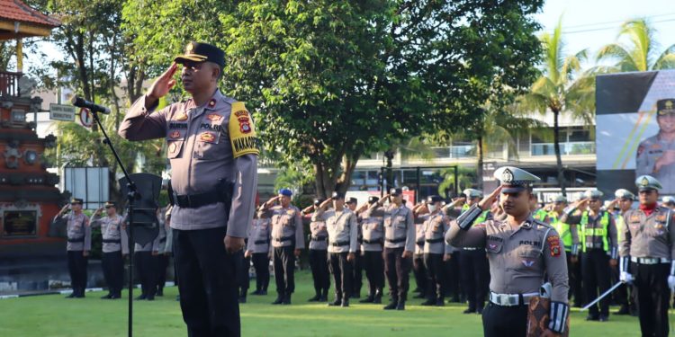 Polres Tabanan Laksanakan Upacara hari Kesadaran Nasional di Mapolres Tabanan