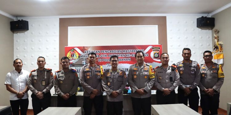 Pembukaan Kegiatan Dianmas Mahasiswa STIK Lemdiklat Polri Angkatan ke-81 di Wilayah Hukum Polres Tabanan.