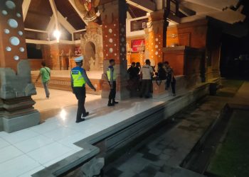 Polres Tabanan Tingkatkan Blue Light Patrol Jelang Penetapan Hasil Pemilu
