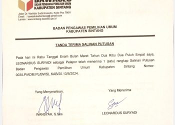 Hasil Laporan Pelanggaran Penyelengara pemilu ke Bawaslu Sintang Menuai Tanggapan Masyarakat