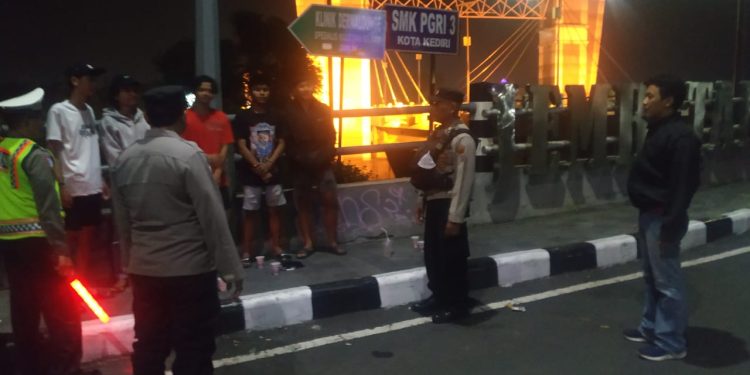Polres Kediri Kota Meningkatkan Patroli Malam Antisipasi Perang Sarung