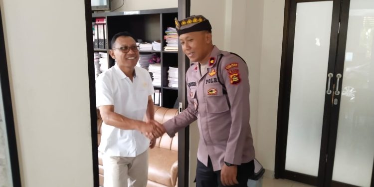 Kapolsek Tabanan Pastikan Situasi Kamtibmas tetap kondusif Pasca Pengumuman hasil Pemilu Tahun 2024.