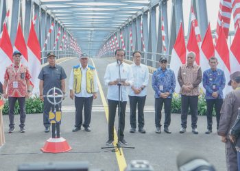 Polresta Pontianak Amankan Kegiatan Presiden Jokowi Resmikan Duplikasi Jembatan Kapuas 1 Dipontianak