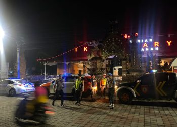 Jaga Kamtibmas Tetap Kondusif Polres Tabanan Intensifkan Blue Light Patrol