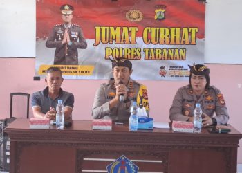 Jumat Curhat, Kapolres Tabanan Sambangi  Komunitas Masyarakat  Kediri