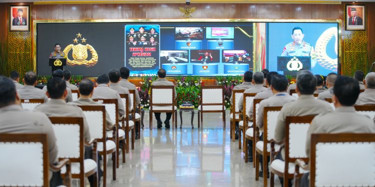 Kapolri Buka Rakernis Gabungan 5 Divisi Satker Polri