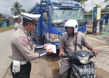 Satlantas Polres Melawi Ajak Masyarakat Jagan Keselamatan Saat Berkendaraan