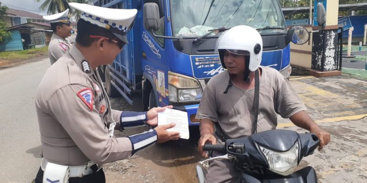 Satlantas Polres Melawi Ajak Masyarakat Jagan Keselamatan Saat Berkendaraan