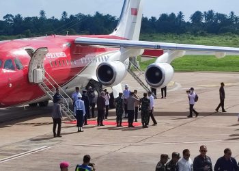 249 Personil Polres Kubu Raya Amankan Jalur Kedatangan dan Kepulangan Presiden RI