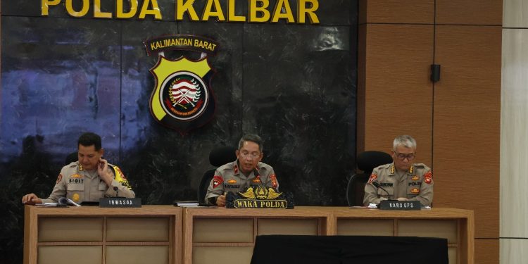 Polda Kalbar Gelar Latihan Pra-Operasi Pekat Kapuas 2024, Wakapolda Beri Penekanan Dalam Operasi Tersebut.
