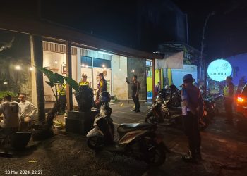 Malam Minggu, Polres Tabanan Tingkatkan Patroli Blue Light