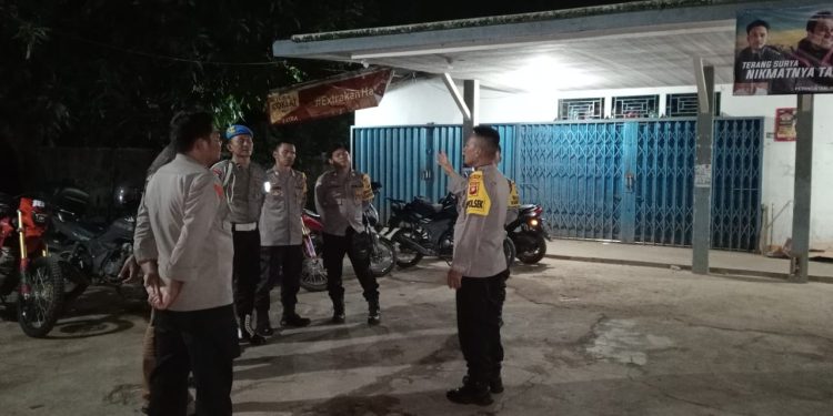 Kapolsek Kuala Mandor B Pimpin Patroli Presisi Malam Minggu Aman