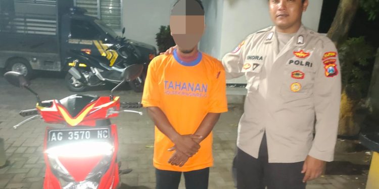 Ops Pekat Semeru 2024, Polisi Kediri Gerak Cepat Amankan Pelaku Curanmor di Ringinrejo