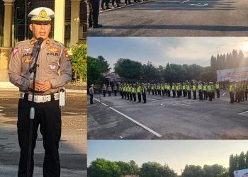 Pertengahan Ramadhan Arus Lalin Mulai Meningkat Kanit Turjagwali Sat Lantas Polres Kediri Anggota Siap