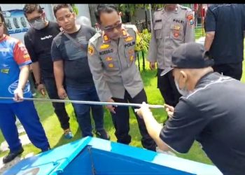 Jelang Mudik Lebaran, Polisi dan TNI Sidak SPBU di Jombang