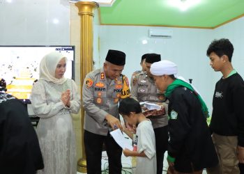 Nuzulul Qur’an dan Buka Puasa Bersama Kapolda Kalbar, Kapolres Melawi Berikan Santunan