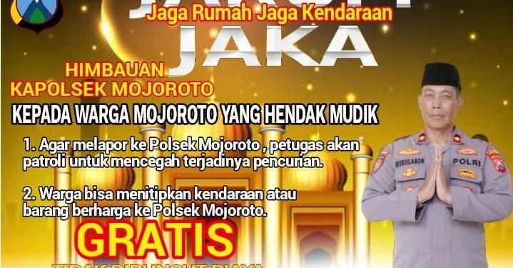 Mudik Aman dan Nyaman, Kapolsek Persilahkan Warga Mojoroto Titipkan Kendaraan di Kantor Polsek Mojoroto