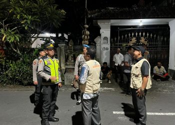 Antisipasi Rawan Kamtibmas Malam Minggu, Polres Tabanan Gelar Patroli Blue Light 