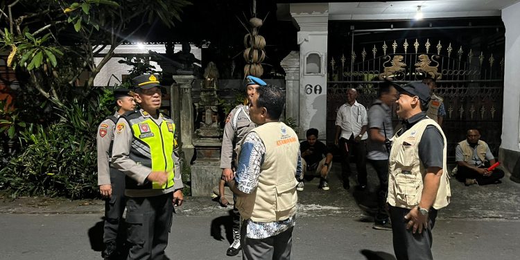 Antisipasi Rawan Kamtibmas Malam Minggu, Polres Tabanan Gelar Patroli Blue Light 