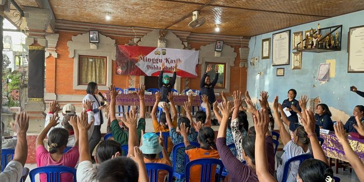 Polda Bali Gelar Minggu Kasih Bertempat Di Bale Banjar Jenah Peguyangan Kangin