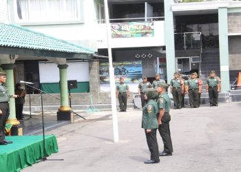 Dandim 0808/Blitar Pimpin Korps Raport Kenaikan Pangkat