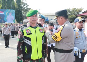 Apel Gelar Pasukan Ketupat Semeru 2024, Polres Kediri Siap Amankan Lebaran